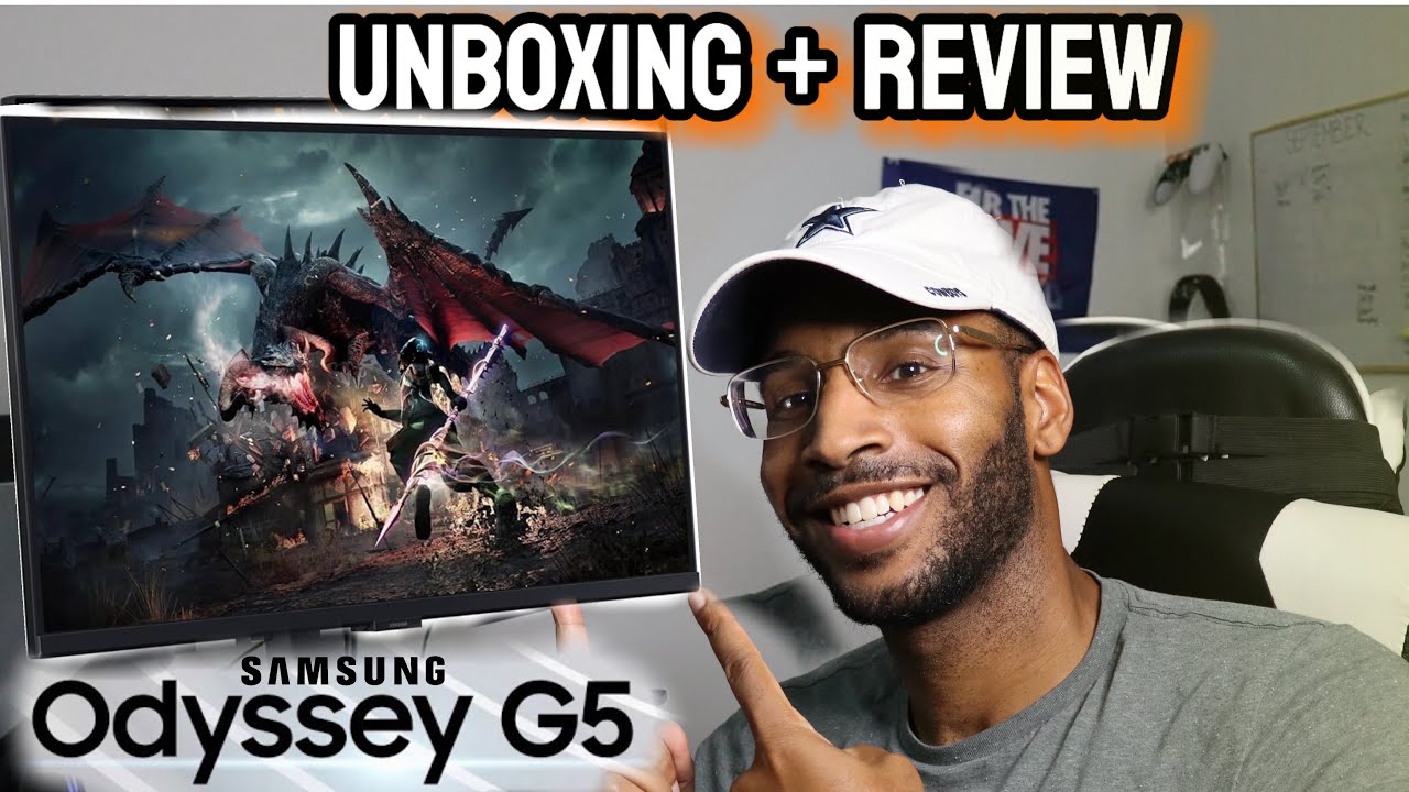Распаковка Samsung Odyssey G50D 27” QHD IPS 180 Гц 🖥️ (LS27DG500ENXZA)