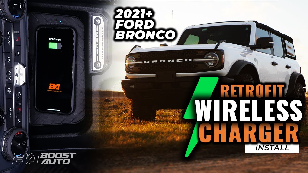 2021-2025 Ford Bronco Wireless Charging | How to Install Retrofit Wireless Phone Charger