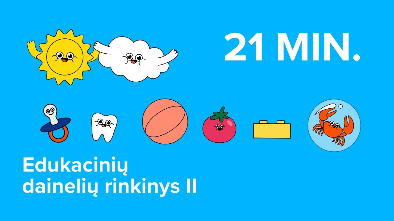🎶 Edukacinių dainelių rinkinys 2! 🪇 | LRT VAIKAI