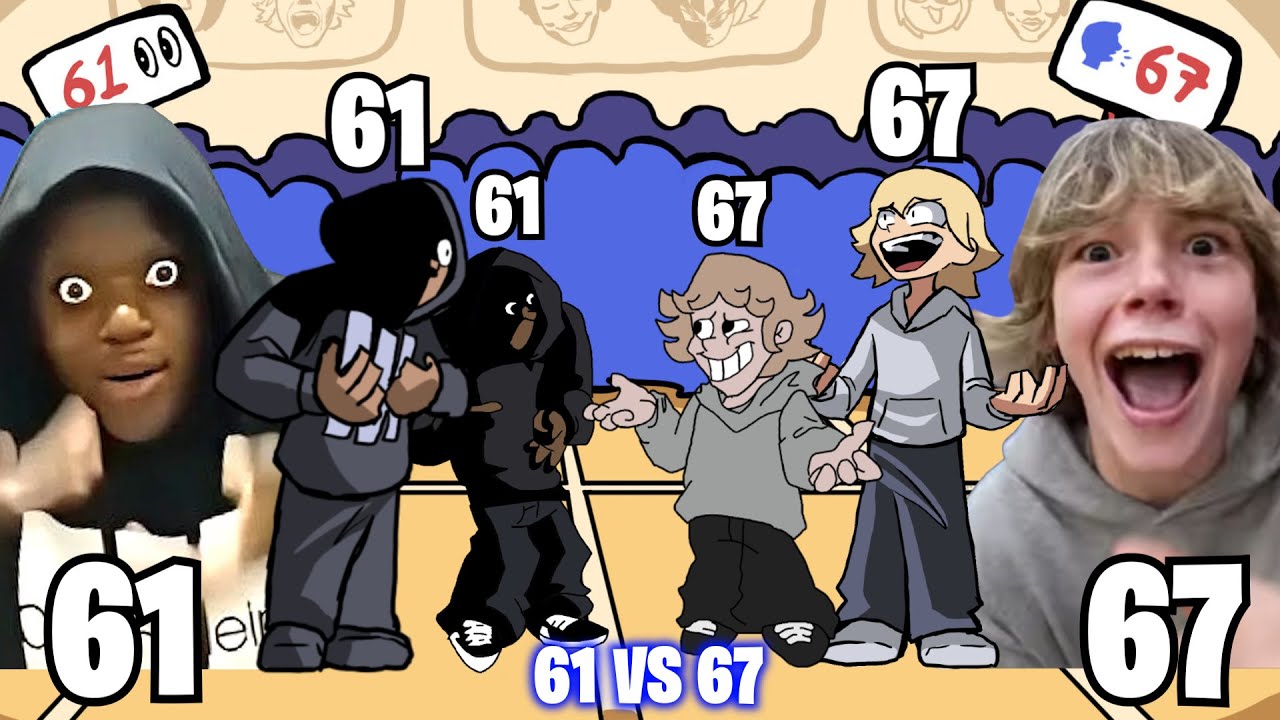NEW all 67 VS 61 - Friday Night Funkin' (67 Kids Meme vs 61 Meme)