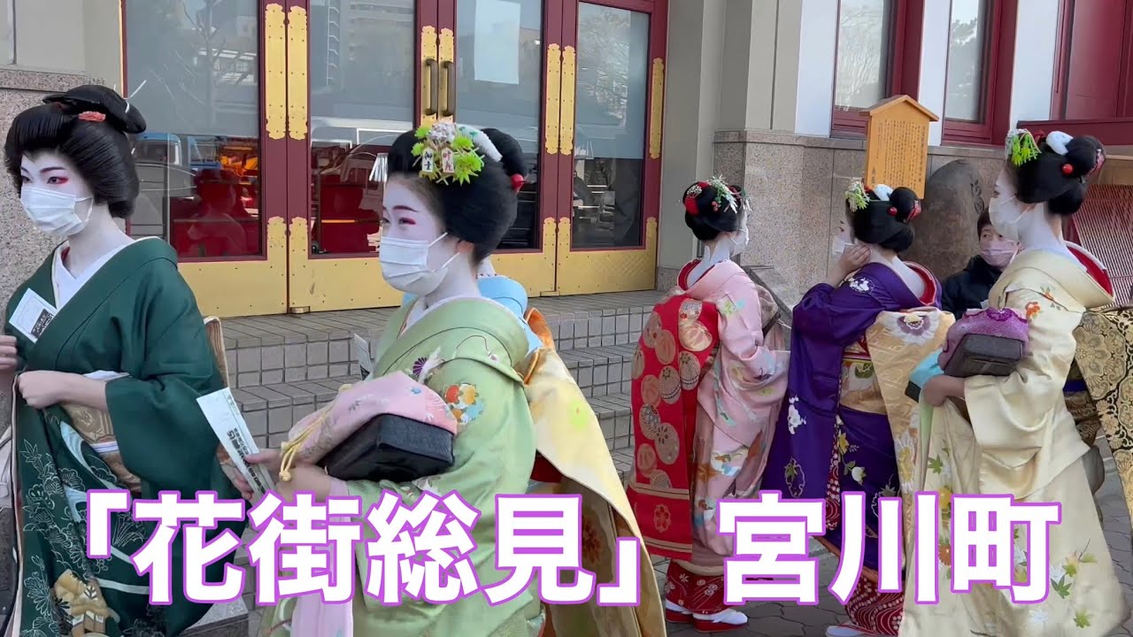 2022年12月8日 京都祇園 南座で「花街総見」宮川町の舞妓 Walk in Gion,Kyoto 【4K】