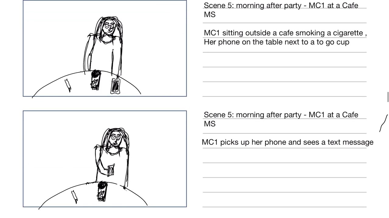 Storyboard and Animatic Capstone Project - Shir Rosenthal