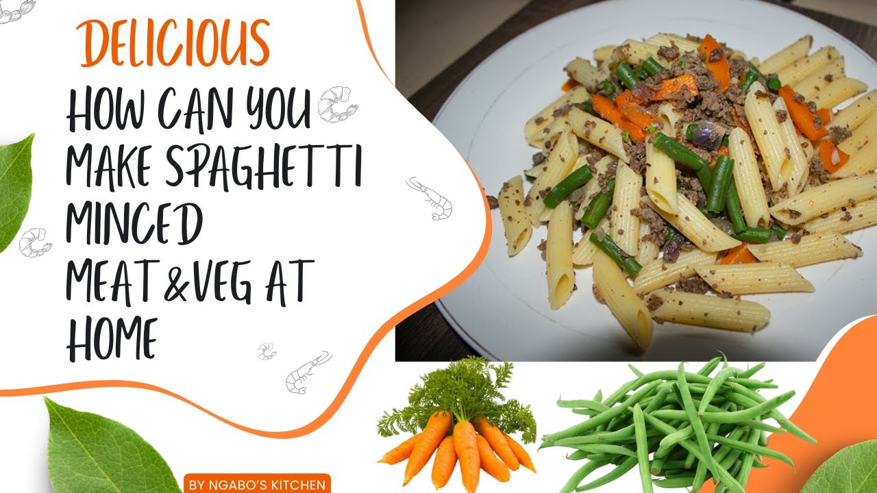 How can you make minced meat veg with spaghetti 🍝🤤
