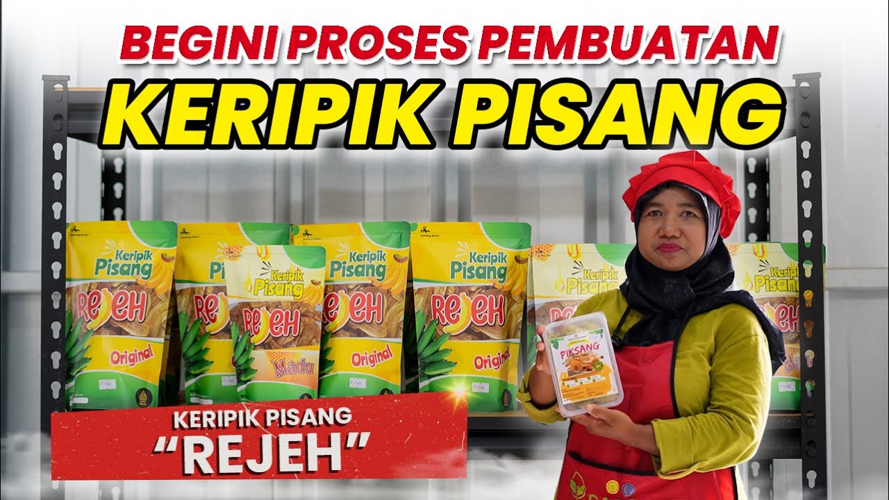 IBU RUMAH TANGGA, SEMINGGU PRODUKSI 6 KWINTAL KERIPIK PISANG! Cara Bikin Keripik Pisang Raja Nangka