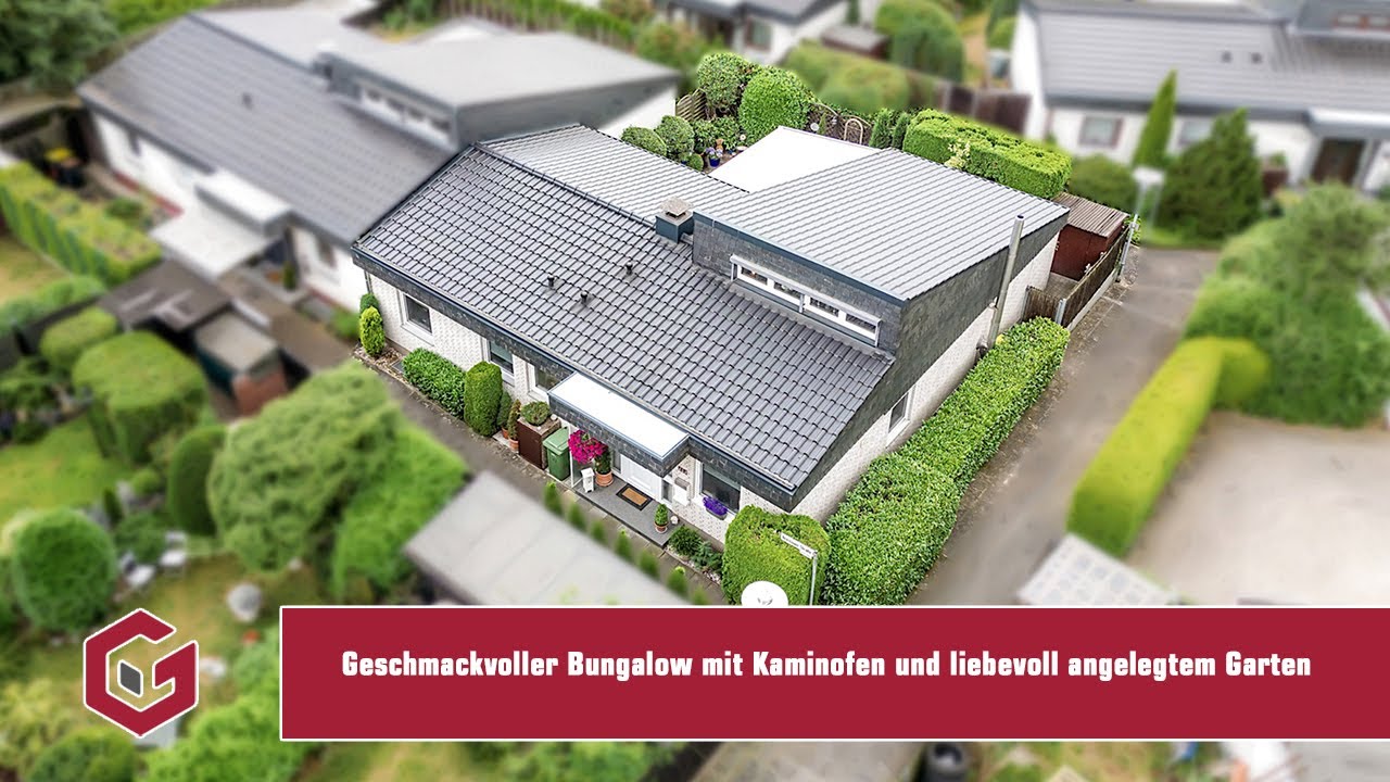 Geschmackvoller Bungalow mit Einbauküche, Kaminofen, Garage und liebevoll angelegtem Garten