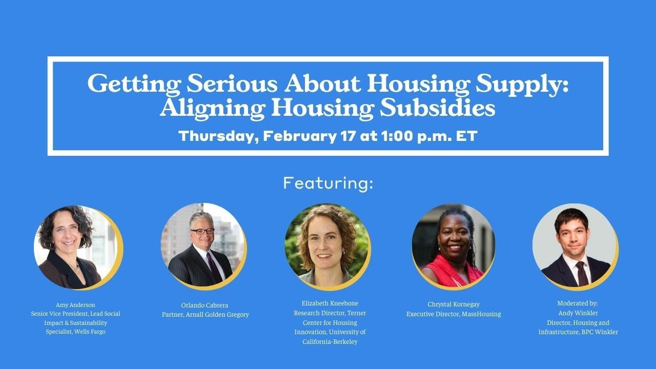 Getting Serious About Housing Supply Series