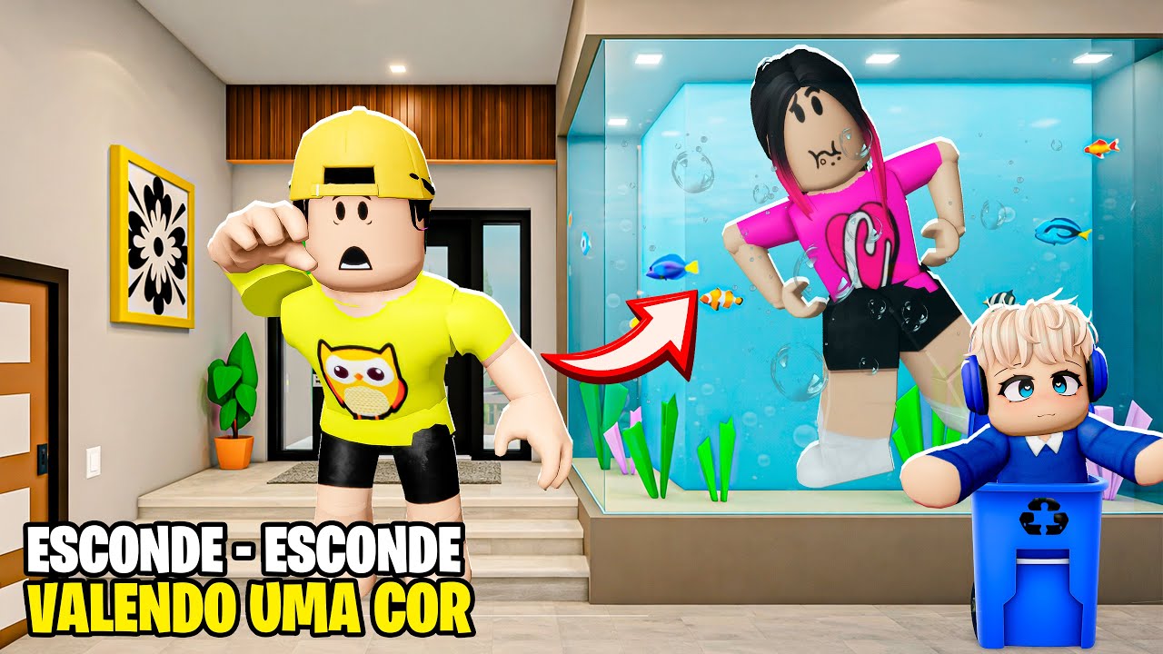 ESCONDE-ESCONDE VALENDO APENAS UMA COR AO EXTREMO EM BROOKHAVEN