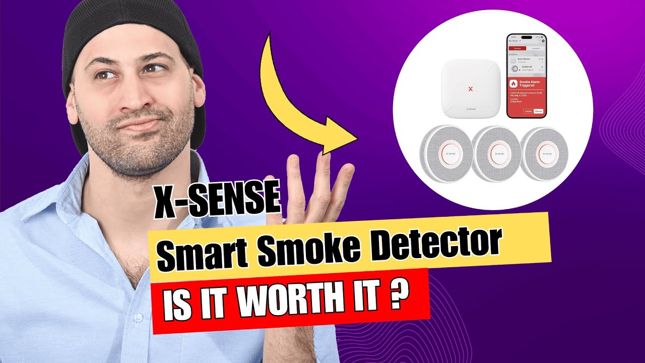 X-Sense Smart Smoke Detector with Voice Alerts and 17 Locations, Wi-Fi Smoke Alarm