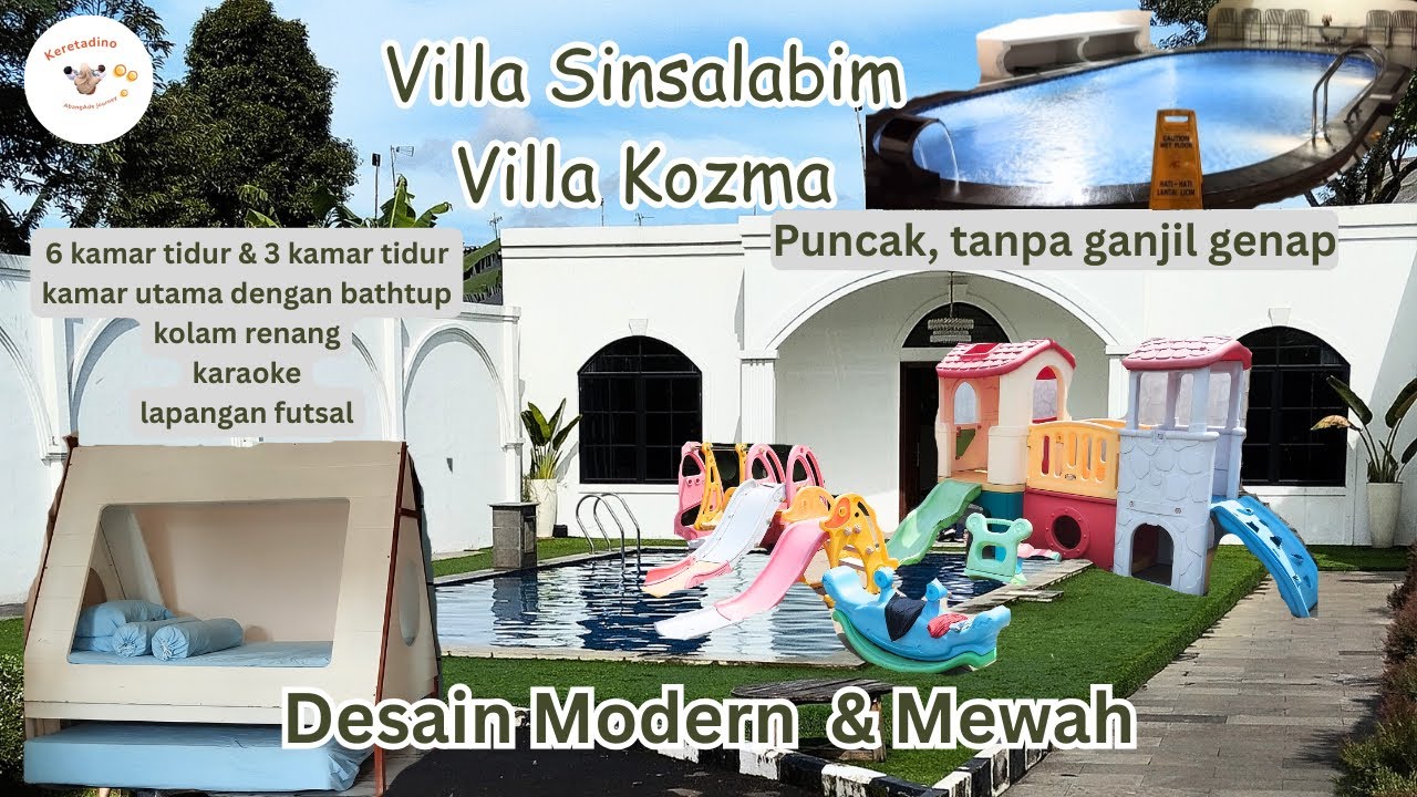 villa puncak tanpa ganjil genap, bangunan terawat & modern | Villa Sinsalabim & Kozma
