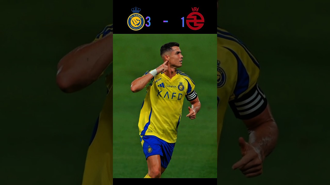 Ronaldo&rsquo;s Insane Goal Shocks Al Kholood! 😱🔥 | Al Nassr vs Al Kholood 2025 Match Highlights #shorts