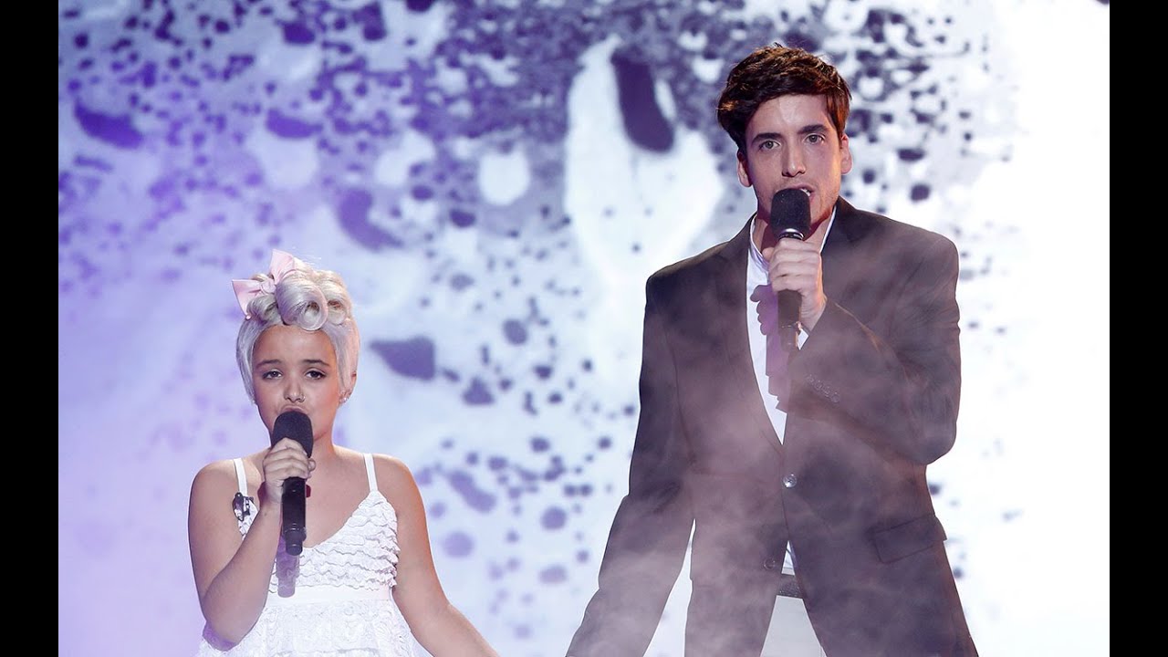 Abril y Xuso Jones cantan Just give me a reason de P!nk y Nate Ruess en Tu cara me suena Mini