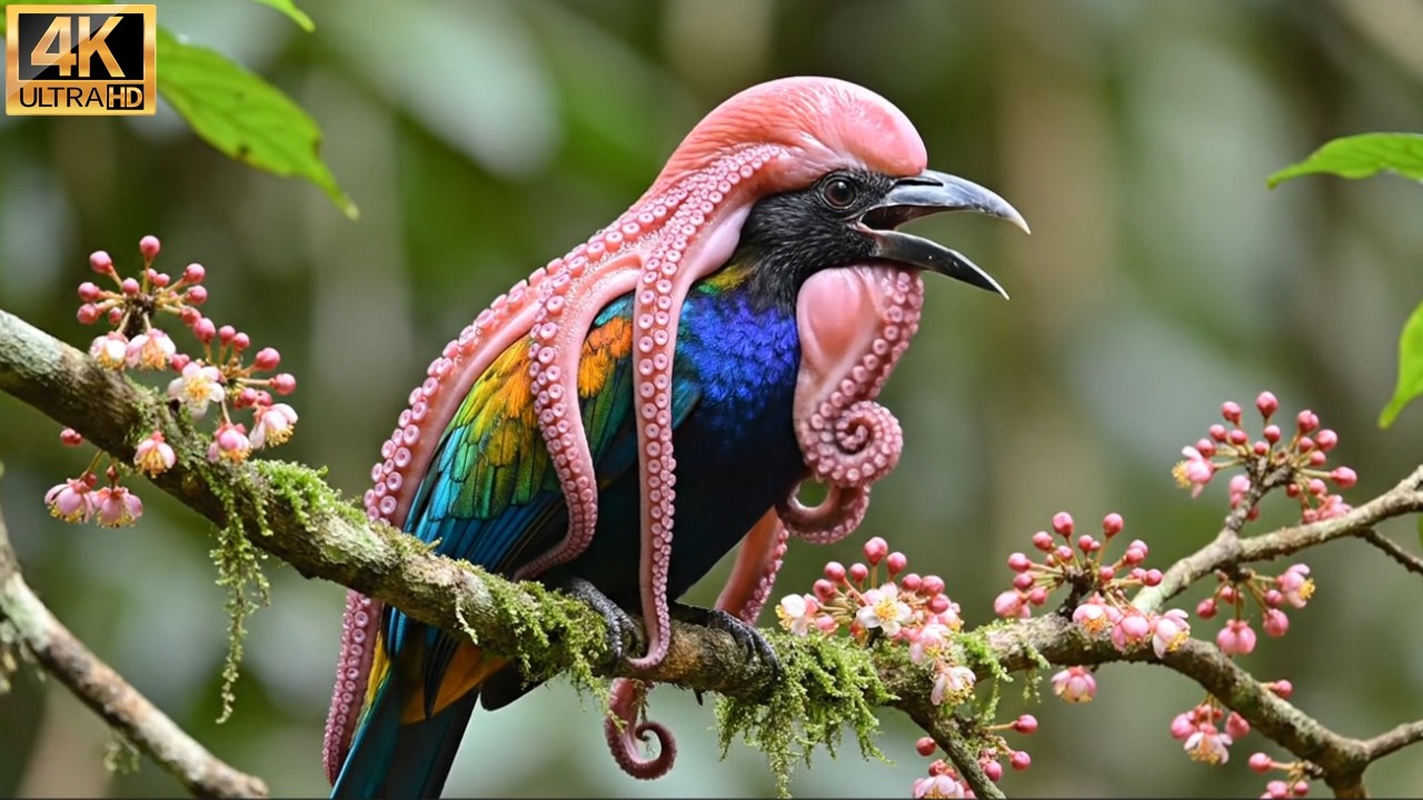 The Hidden World of Colorful Birds | A Stunning 4K Nature ASMR Experience