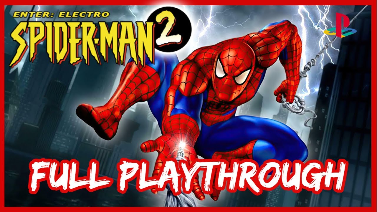 Spider-Man 2: Enter Electro PS1 Full Playthrough [All Comics]