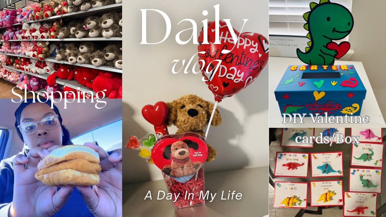 Shop With Me | Make DIY Valentine Cards & Box With Me
