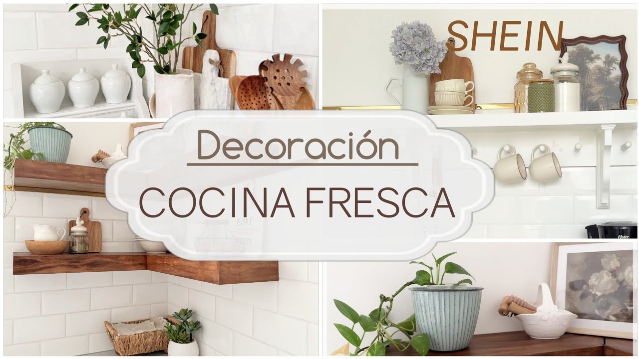Una Decoración Fresca COCINA PEQUEÑA 🏡 Ideas Funcionales Con SHEIN HOME para una Cocina con Repisas