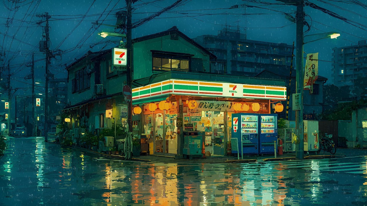 Tokyo After Midnight 🌙 Cozy Lofi Rain Night That's Calming