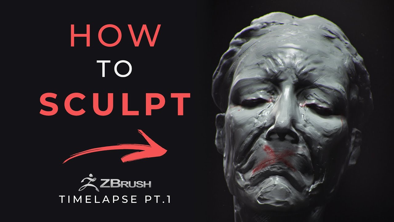How to sculpt a POWERFUL female portrait in Zbrush - Silent timelapse pt1