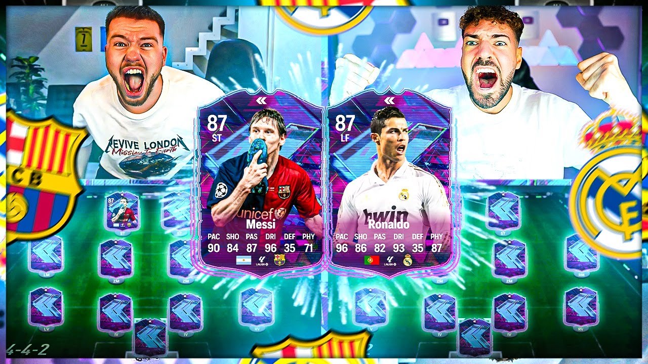 MESSI vs RONALDO FLASHBACK SBB 🔥🔥 EA FC 24 Squad Builder Battle 😱 Wakez vs Proownez