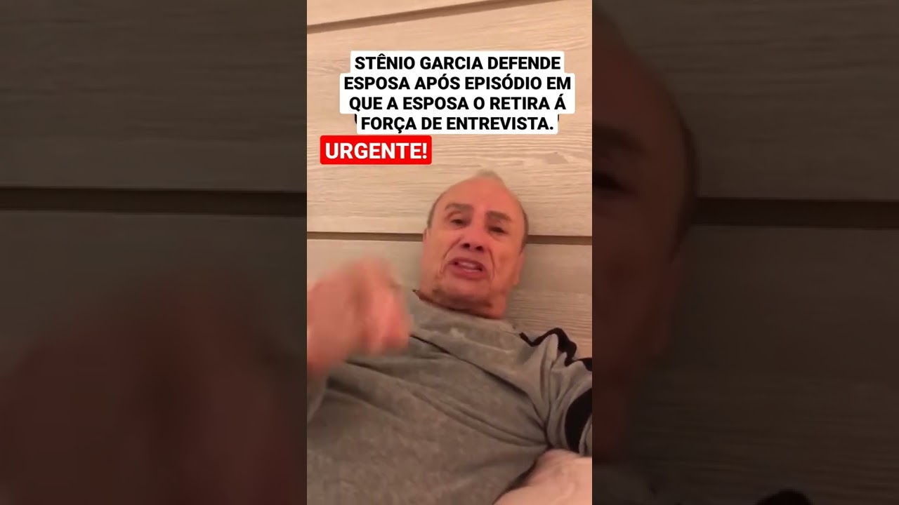 St&ecirc;nio Garcia defendendo sua esposa, ap&oacute;s entrevista pol&ecirc;mica