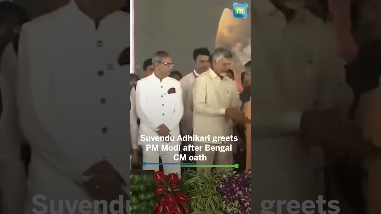 Suvendu Adhikari Greets PM Modi After Taking Oath as Bengal CM
