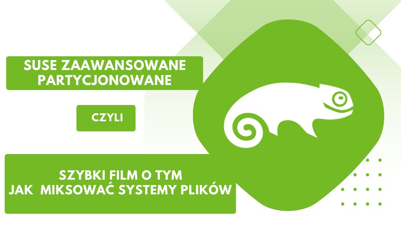 Open Suse partycjonowanie zaawansowane na prośbę (gurami dwuplamy)