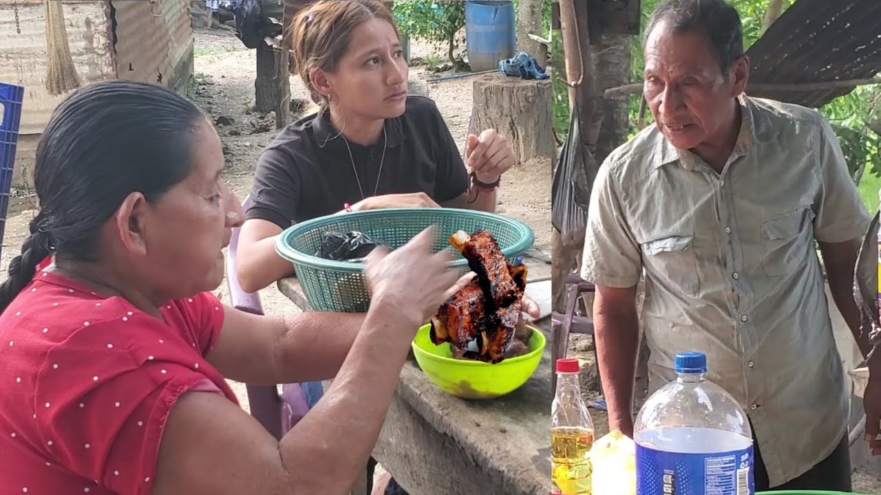 ASI DISFRUTAMOS en LA mesa un Rico y delicioso almuerzo carne asada 😋