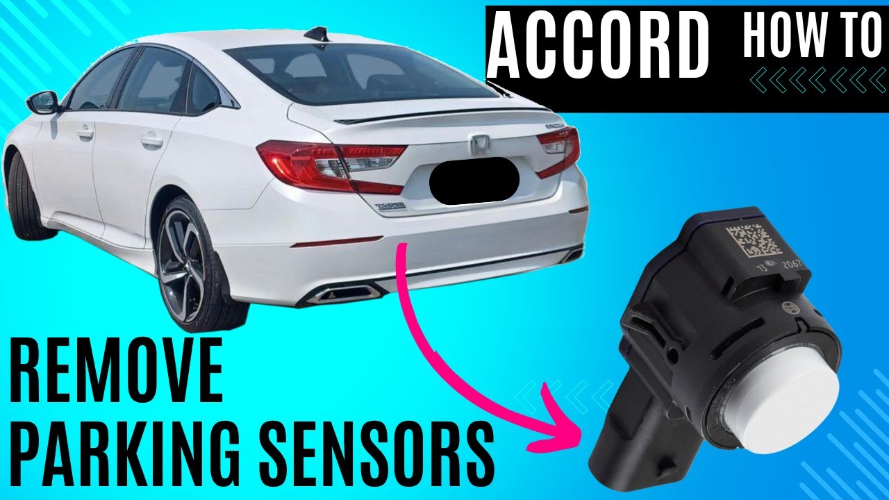 Honda Accord How to Remove Rear Parking Sensors  Bumper Removal Replacement 2018 2019 2020 2021 2022
