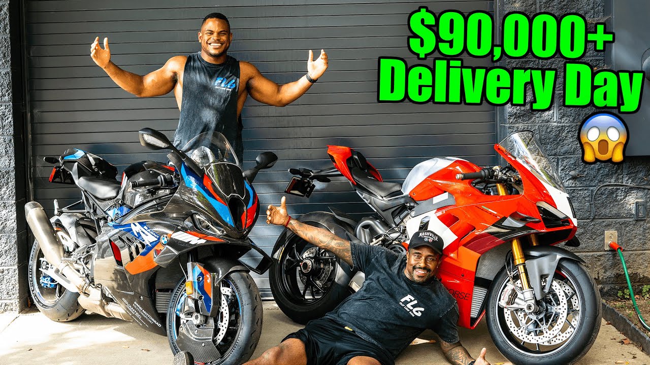 TAKING DELIVERY Of My New BMW M1000RR & A Panigale V4R 🥹 *Emotional*