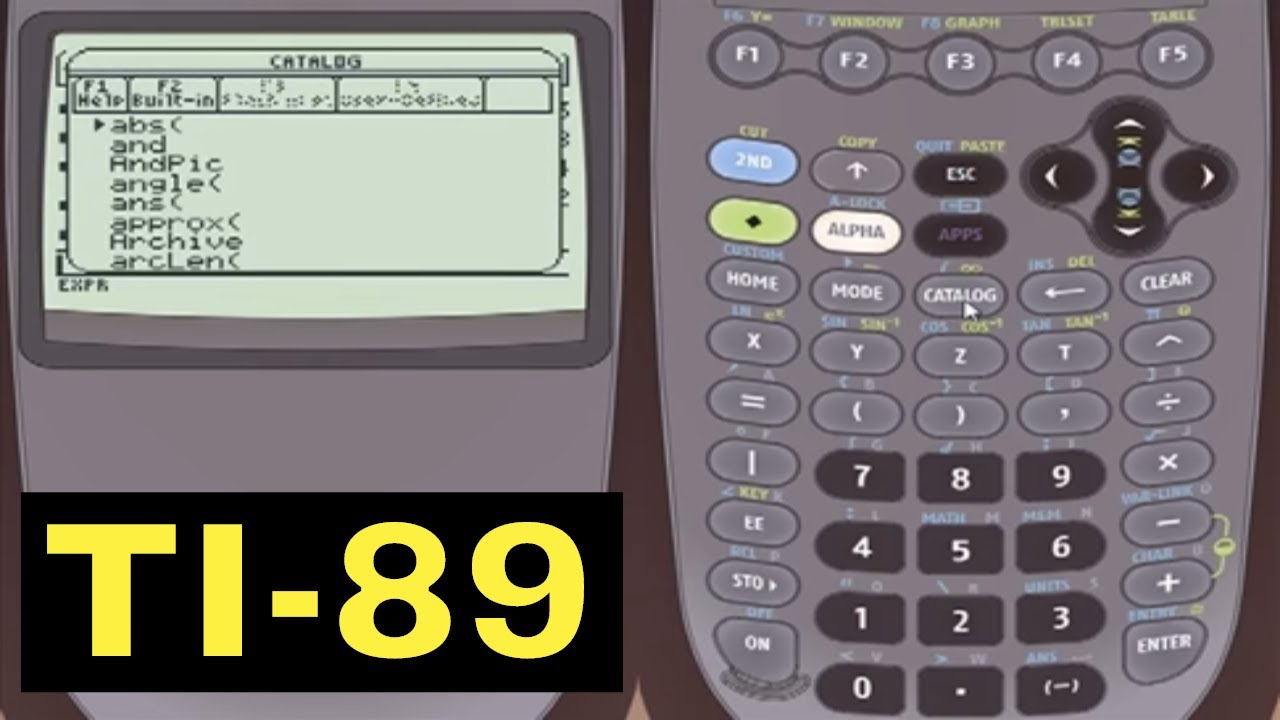 TI-89 Calculator - 01 - Overview Of The TI-89 Calculator