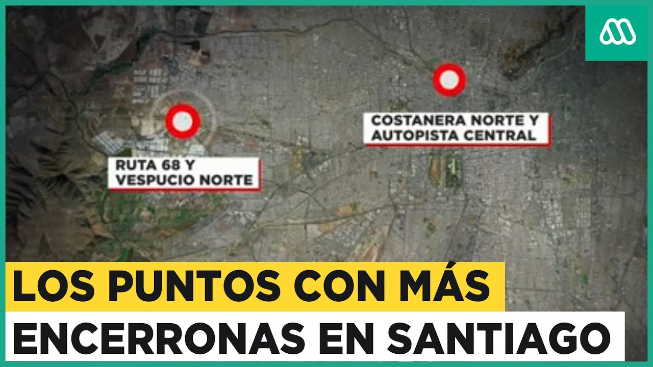 Las calles con más encerronas en Santiago