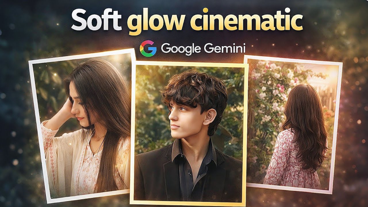 Soft Glow Cinematic Portrait Gemini AI Photo Editing Tutorial (No Face Change) | kabirkk