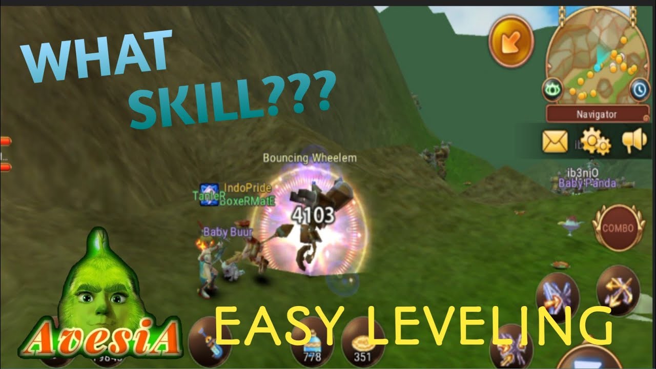 FLYFF UNIVERSE : WHAT ACROBAT SKILLS NEED TO USE FOR LEVELING | LVL40-49+ MONSTER GARDEN RHISIS