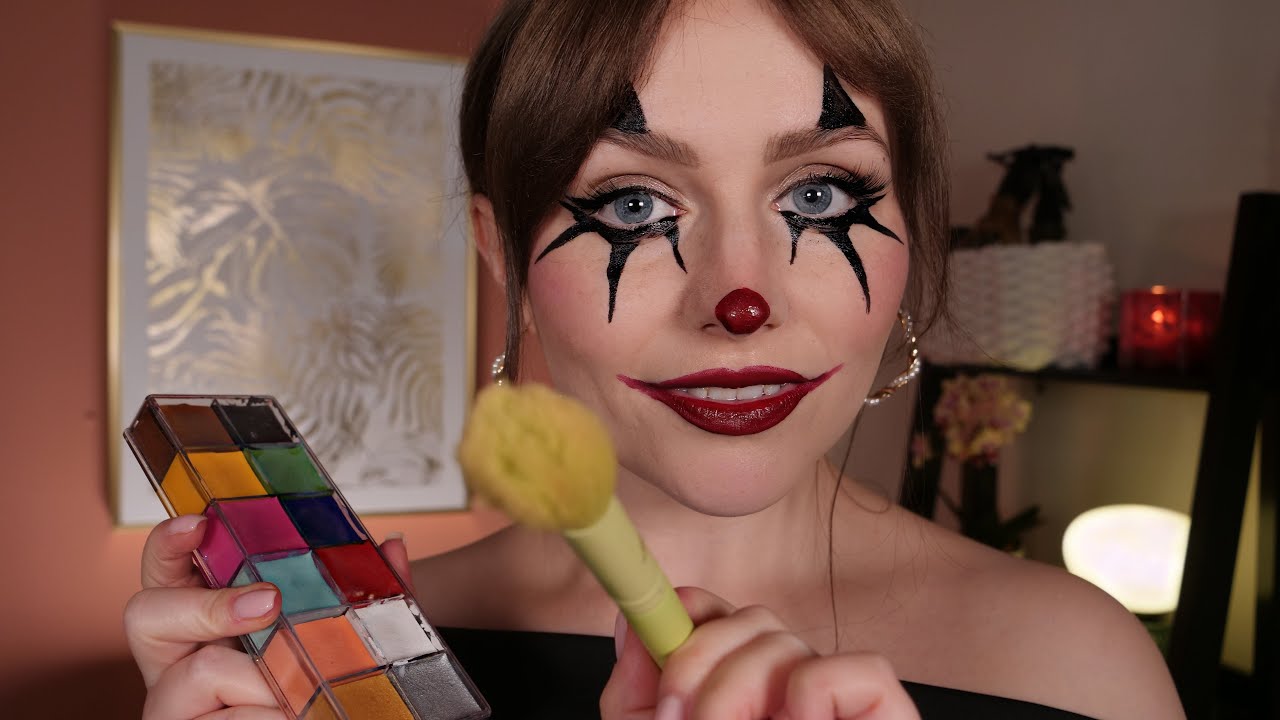 ASMR Раскрашиваем лицо 🎃 Ролевая игра с макияжем на Хэллоуин 💋
