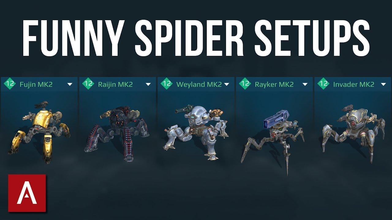 GOOFY Spider Robot Setups / Champion League Gameplay / Funny Builds Friday Ep.30 / War Robots