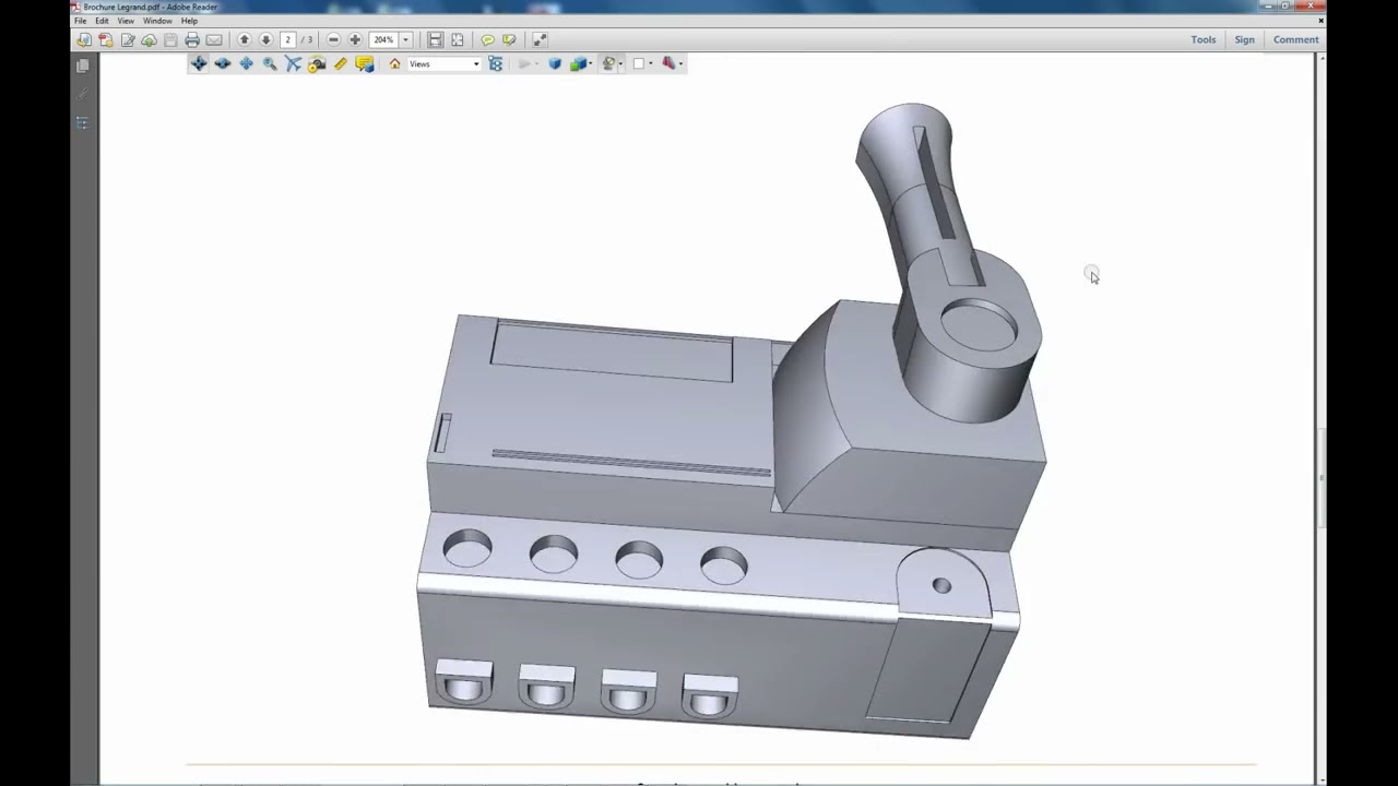 #3D #PDF Export with #progeCAD