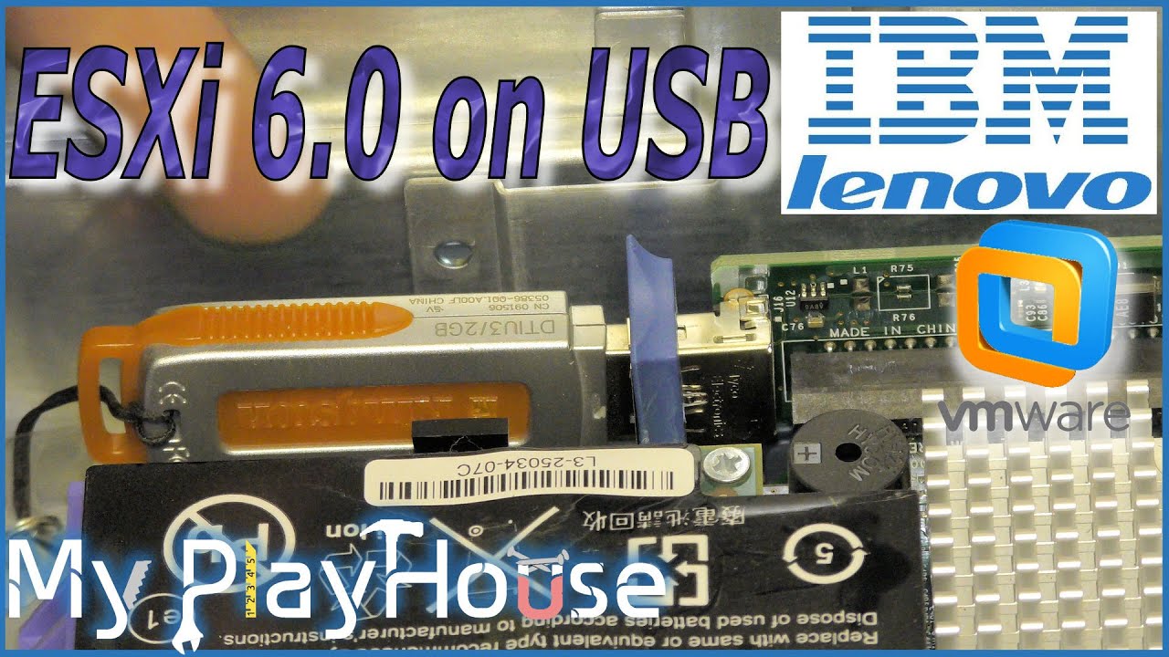 ESXi 6.0 from USB, and install six SSD's - IBM x3650 M3 - 379
