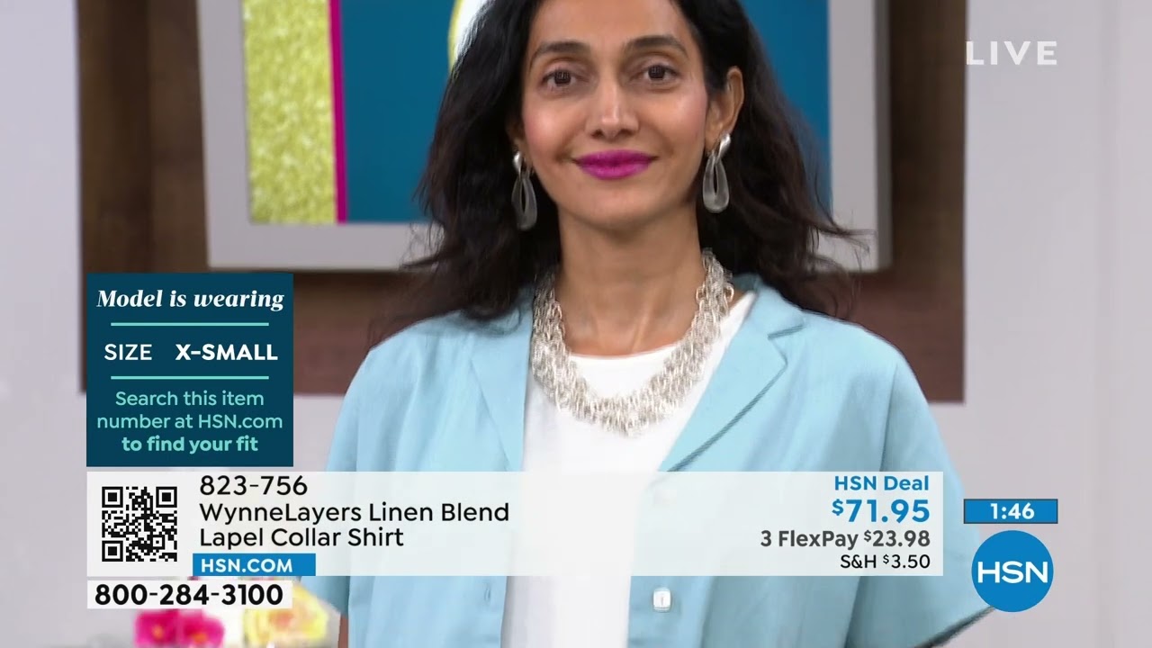 WynneLayers Linen Blend Lapel Collar Shirt