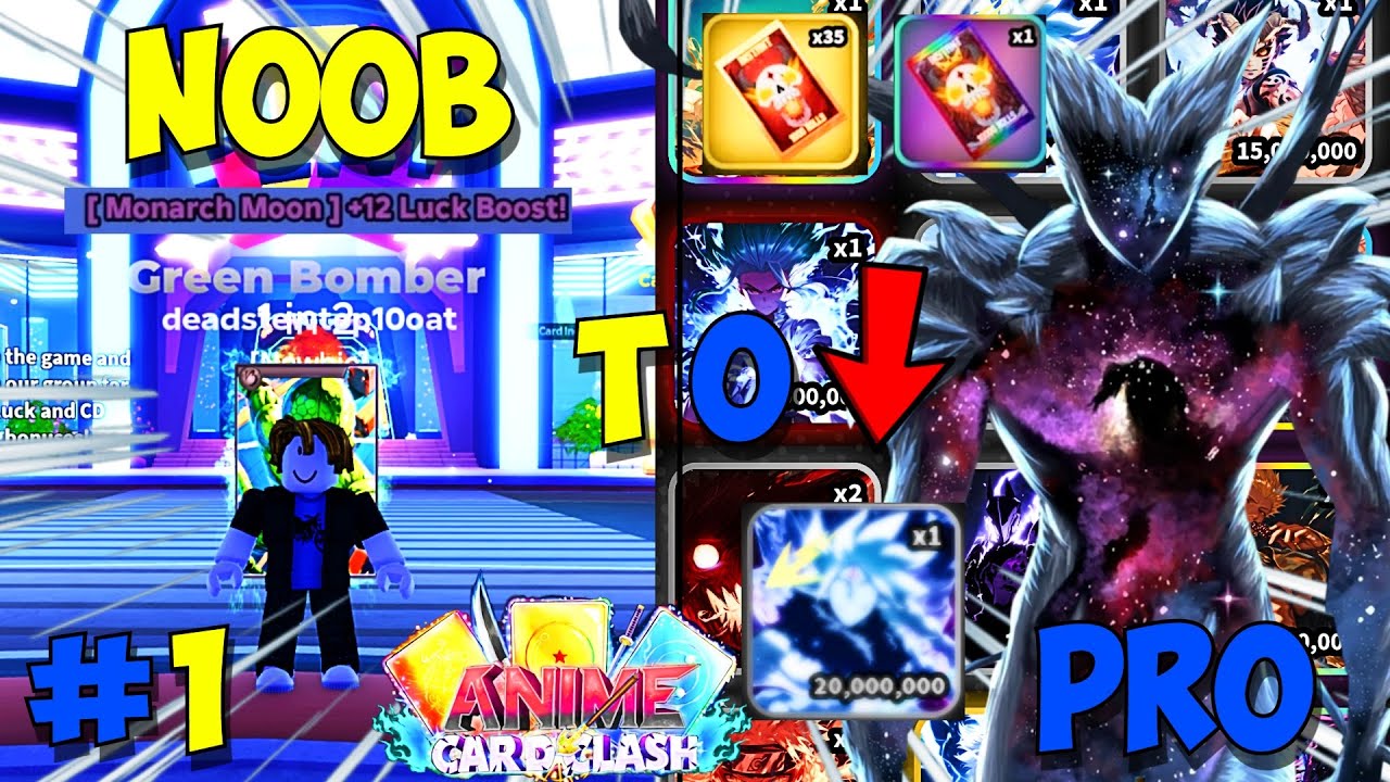 Как мне так повезло??? Из нуба в профи в Anime Card Clash! Roblox
