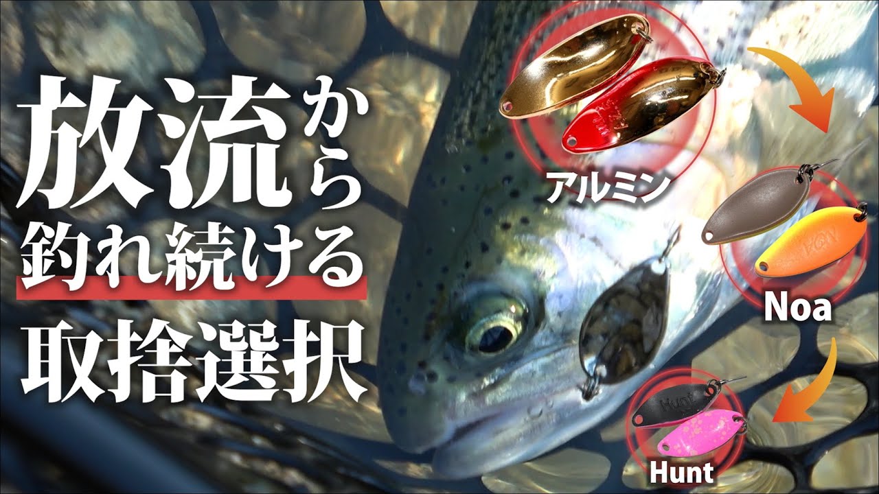 【エリアトラウト】1日中釣れ続ける為のカラーローテーションin北田原マス釣り場