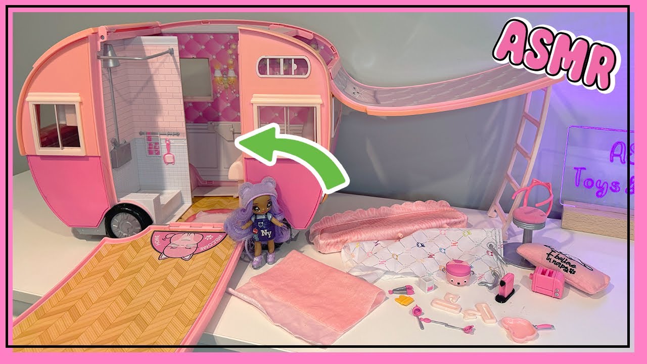 ASMR 🏕️🐱Organizing My Na! Na! Na! Surprise Kitty-Cat Camper! ASMR No Talking ✨