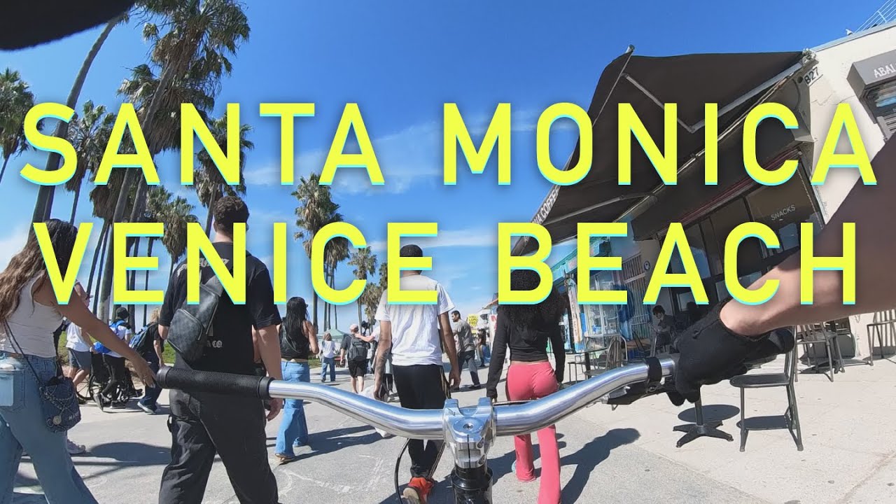 Bicycling around Santa Monica Venice (Perfect Weather)