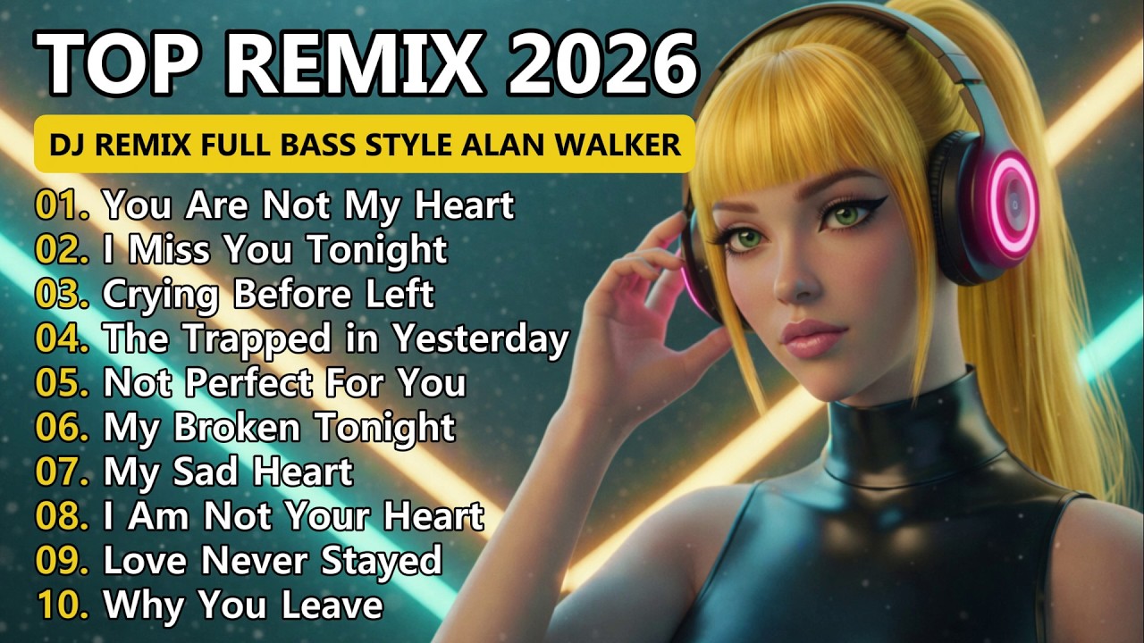🔥 Top Alan Walker Style Remix 2026 – Sad Love EDM Collection | 💔 Broken Heart Songs Playlist #remix