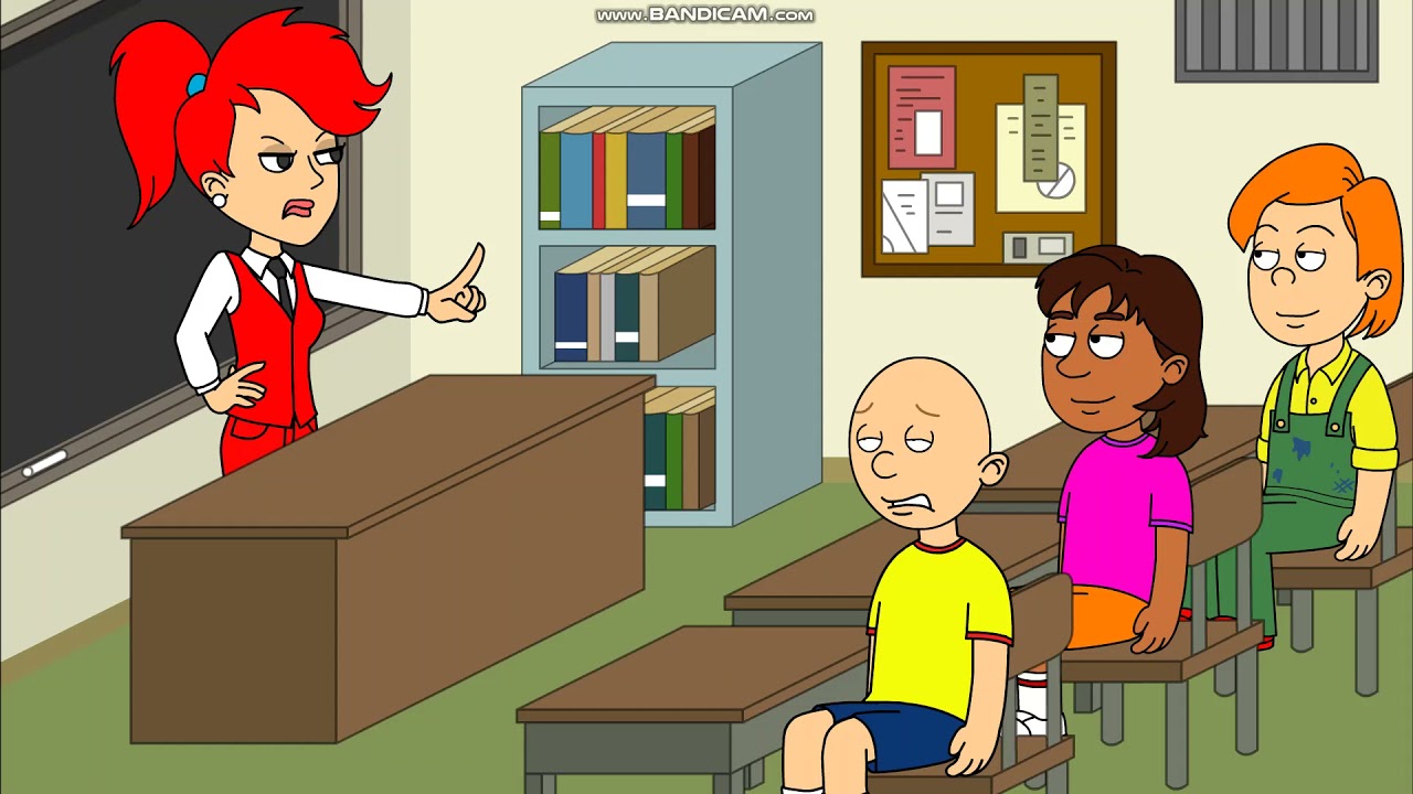Caillou Cuts School To Go To Chuck E Cheese/Grounded