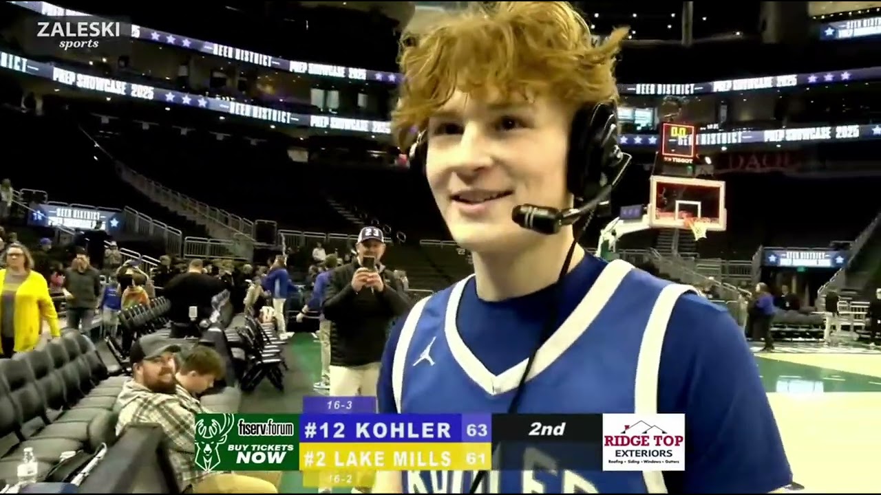 Kohler Blue Bombers vs Lake Mills L-Cats | 2025 WIAA Boys Basketball | Zaleski Sports
