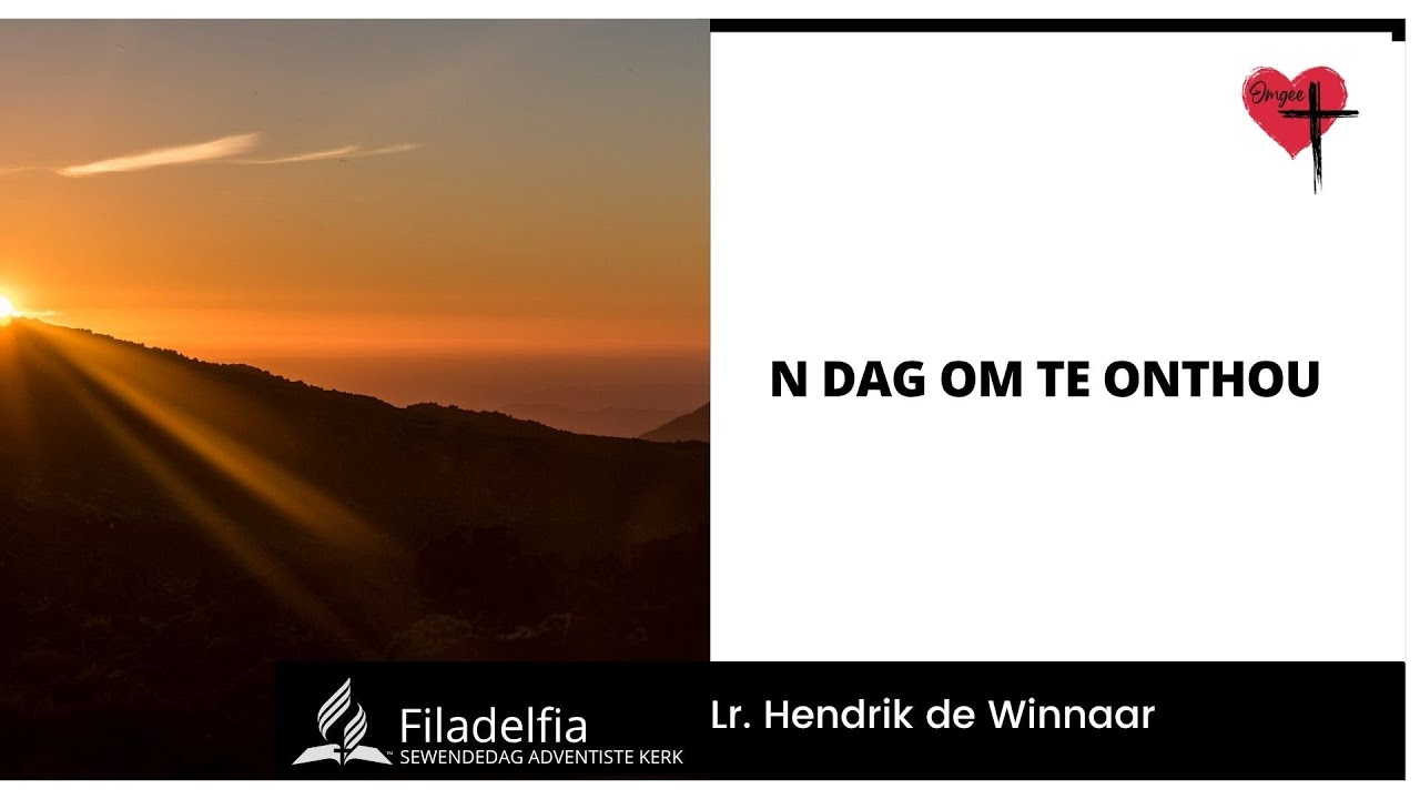 Lesing 5 - n Dag Om Te Onthou
