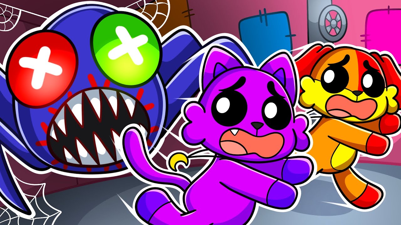 Catnap e Dogday precisam SOBREVIVER contra os CREEPY CRAWLERS no Roblox