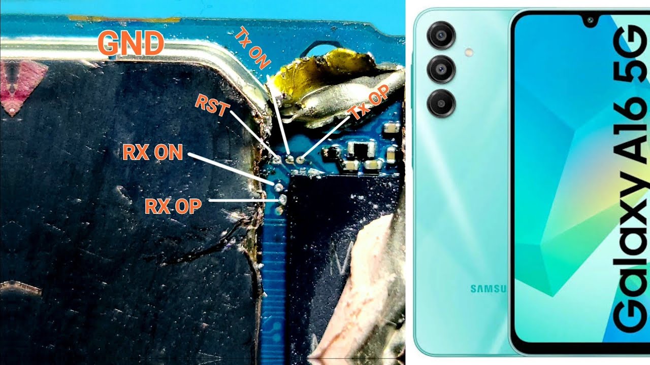 Samsung  A16 A165f, A15 A155F Frp Android 14 isp method