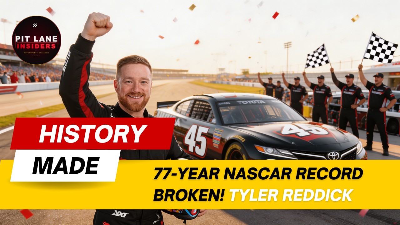 A 77-Year NASCAR Record Just Got Destroyed | Tyler Reddick Makes History