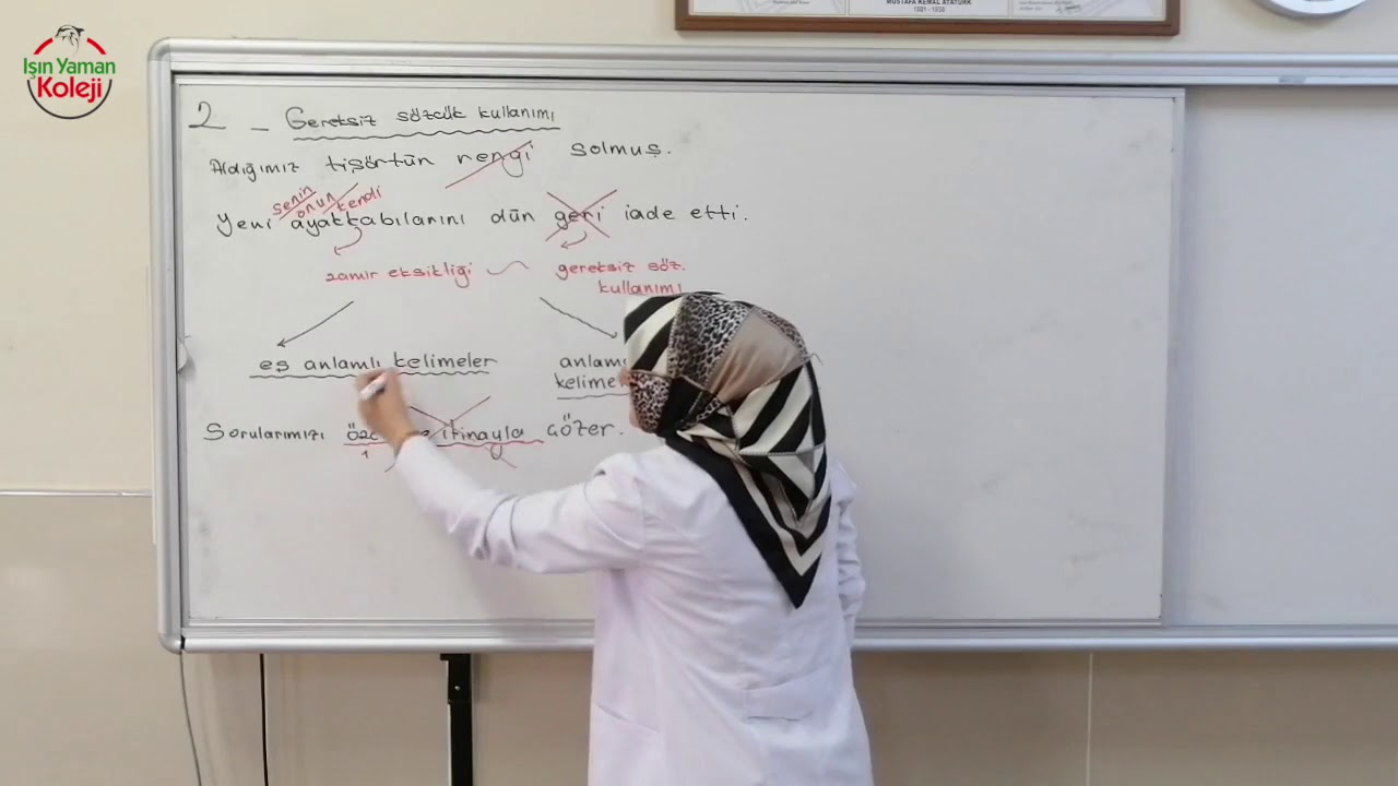 Türkçe   Anlatım Bozukluğunda Gereksiz Sözcük Kullanımı
