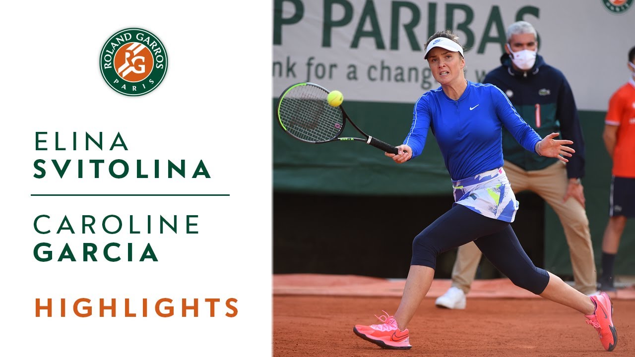 Elina Svitolina vs Caroline Garcia - Round 4 Highlights I Roland-Garros 2020